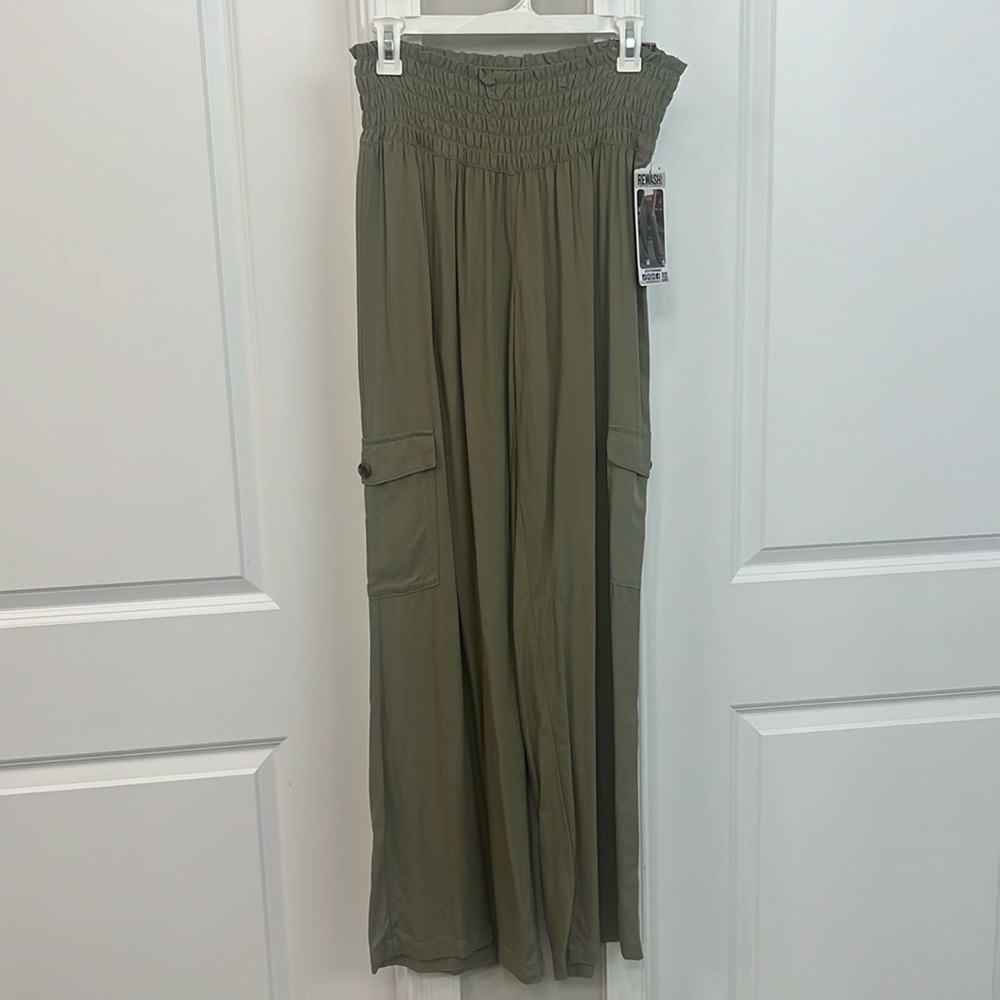 Linen cargo pants